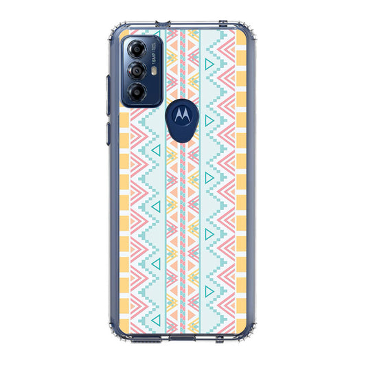 Peach Aztec Pattern Motorola Moto G Play 2023 Case