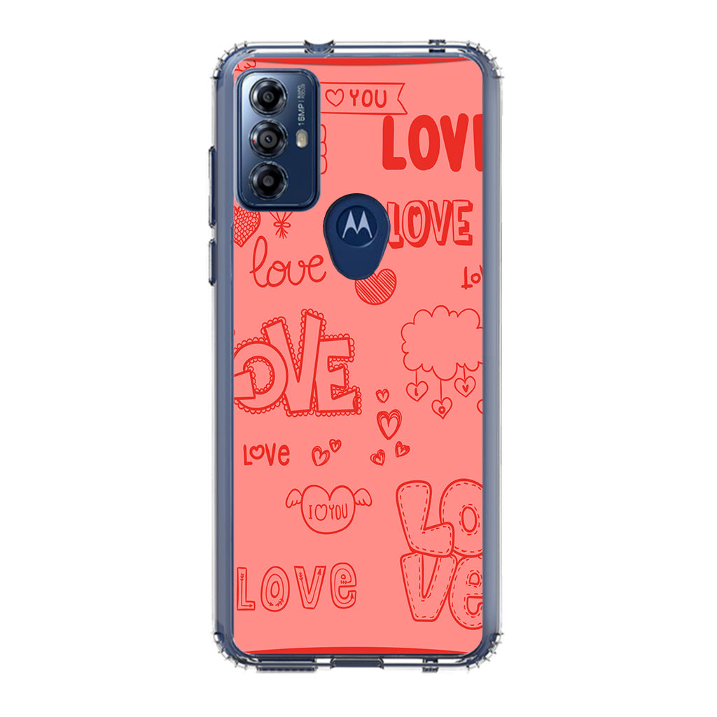 Pink Lover Motorola Moto G Play 2023 Case