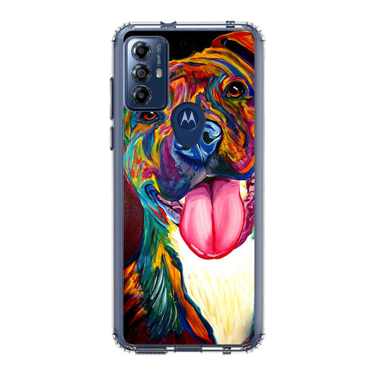 Pitbull Painting Art Motorola Moto G Play 2023 Case