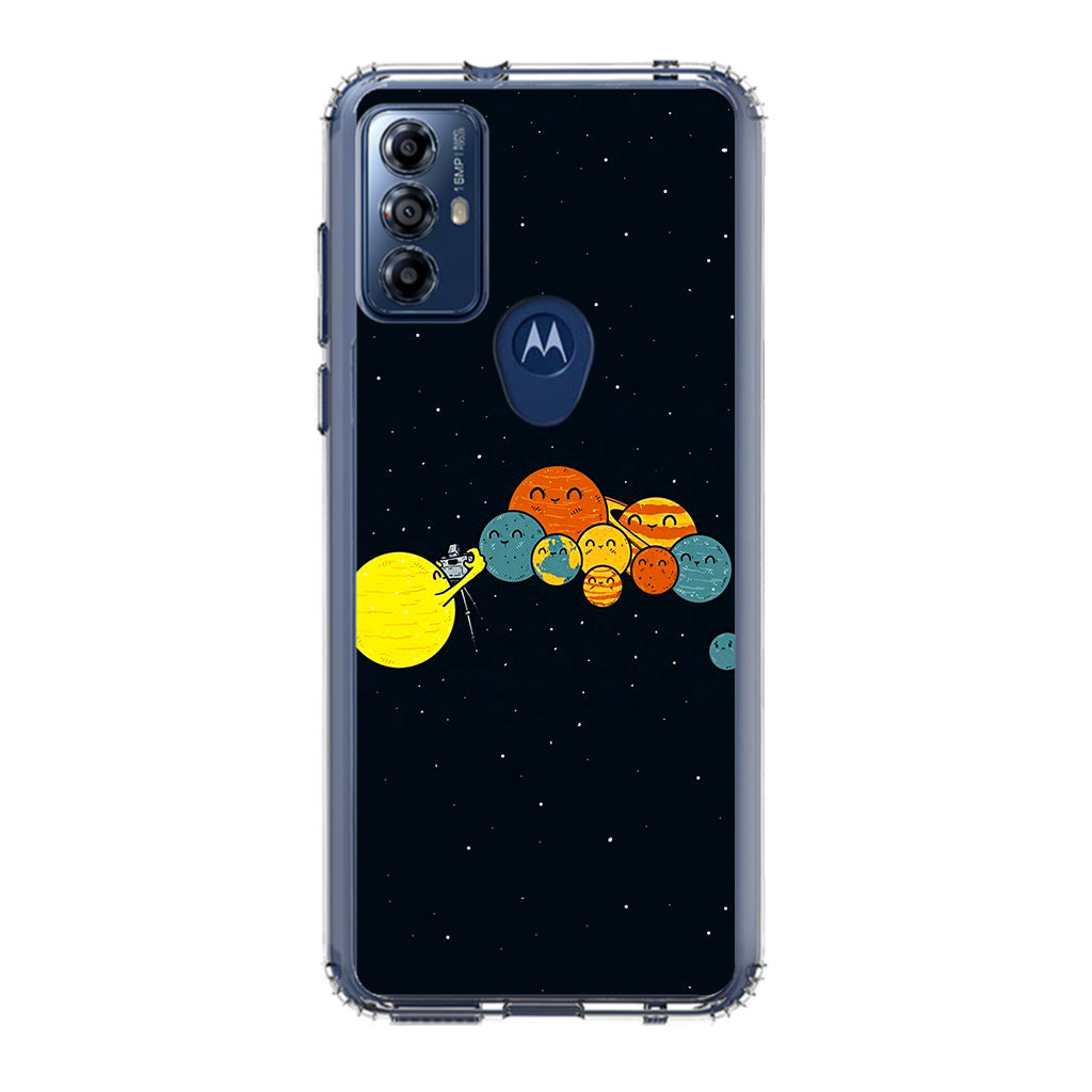 Planet Cute Illustration Motorola Moto G Play 2023 Case