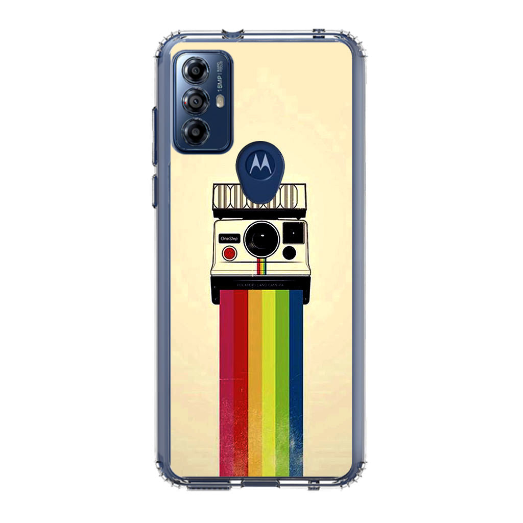 Polaroid Camera Colorful Rainbow Motorola Moto G Play 2023 Case