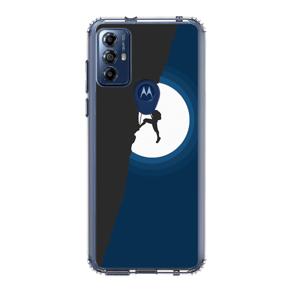 Silhouette of Climbers Motorola Moto G Play 2023 Case