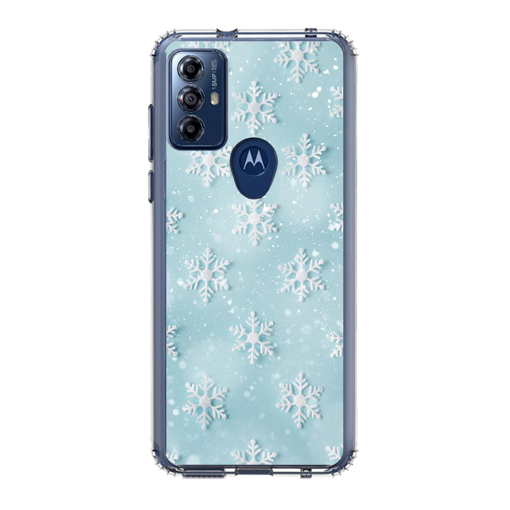 Snowflakes Pattern Motorola Moto G Play 2023 Case