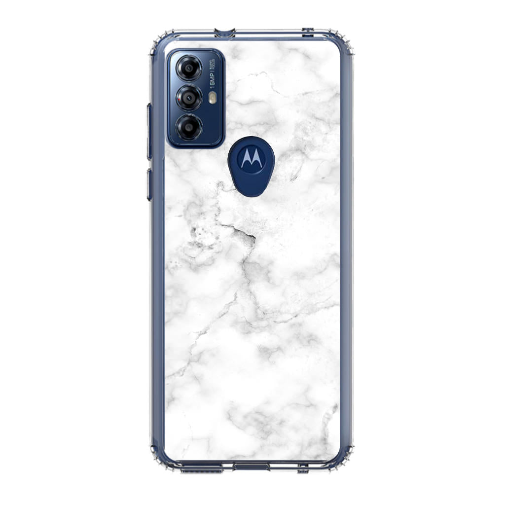 White Marble Motorola Moto G Play 2023 Case