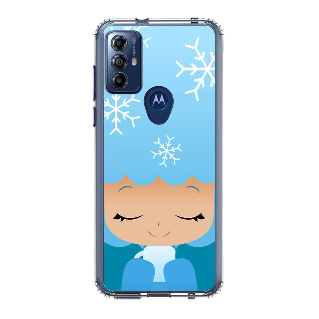 Winter Afro Girl Motorola Moto G Play 2023 Case