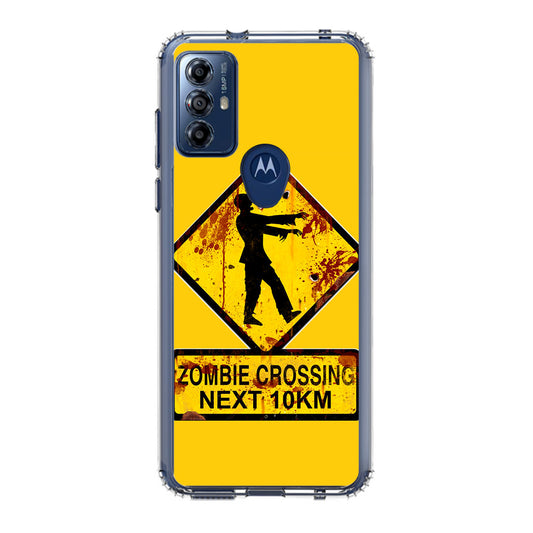 Zombie Crossing Sign Motorola Moto G Play 2023 Case