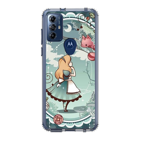 Alice And Cheshire Cat Poster Motorola Moto G Play 2023 Case