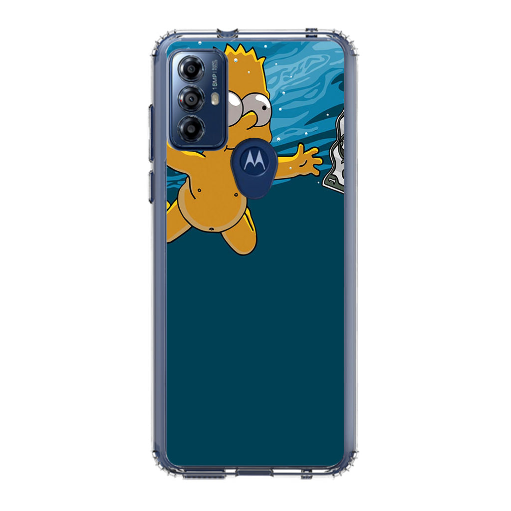 Bart Swimming For Money Motorola Moto G Play 2023 Case