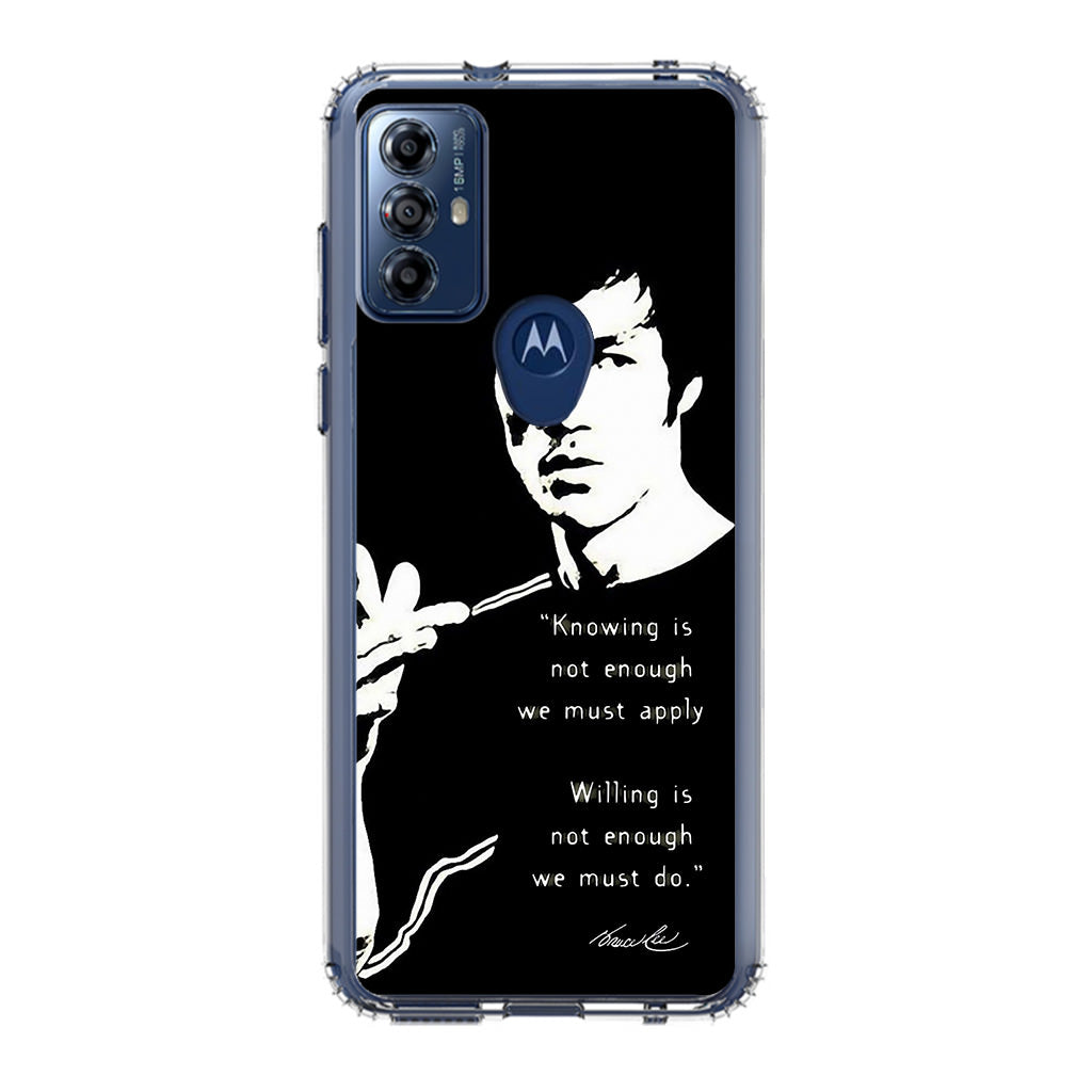 Bruce Lee Quotes Motorola Moto G Play 2023 Case