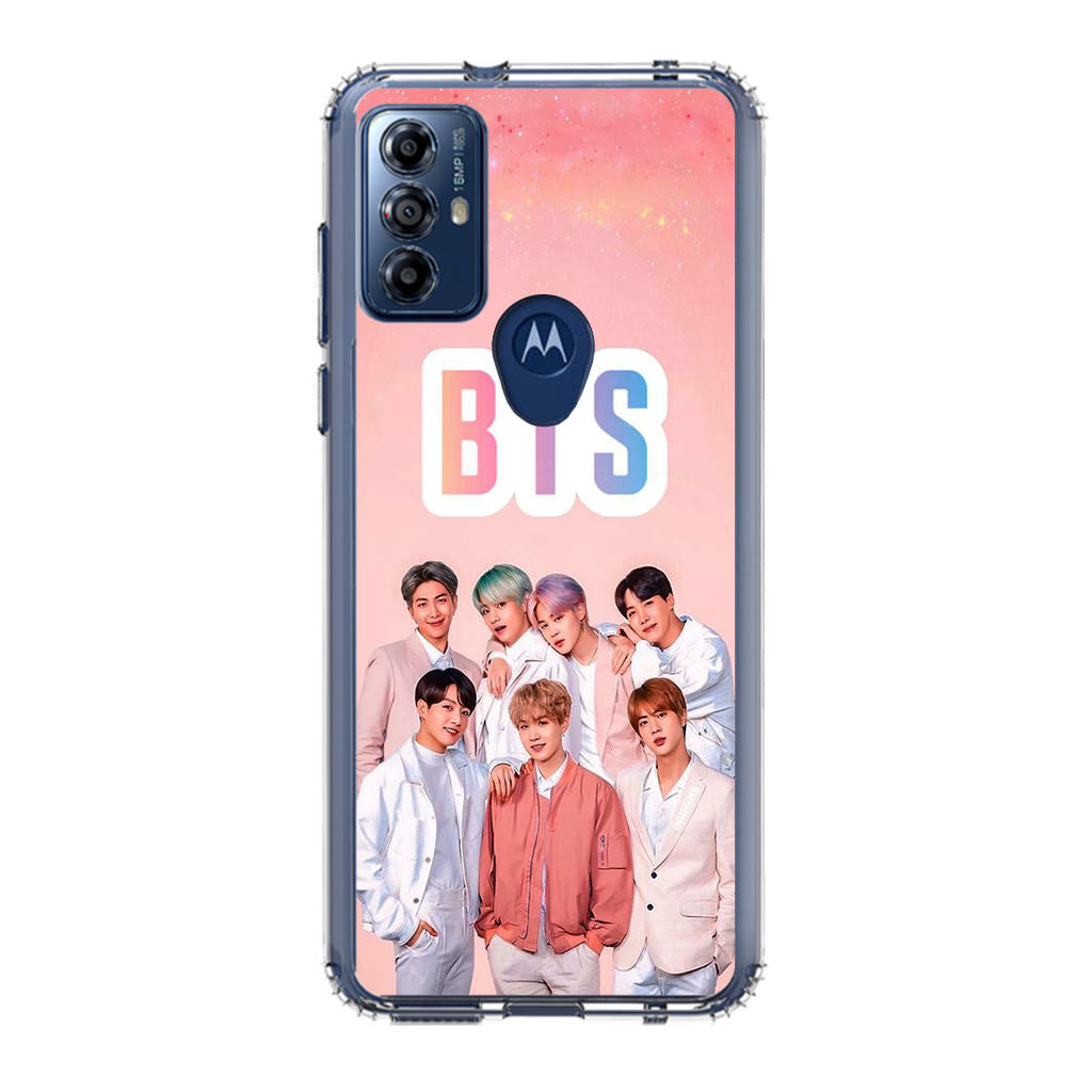 BTS Member in Pink Motorola Moto G Play 2023 Case