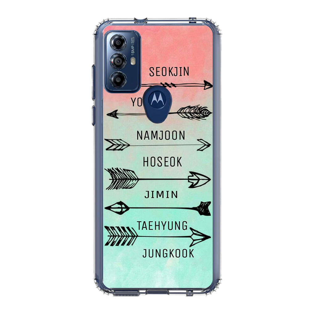 BTS Members Name Motorola Moto G Play 2023 Case