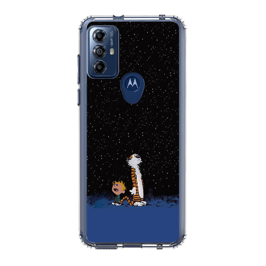 Calvin and Hobbes Space Motorola Moto G Play 2023 Case