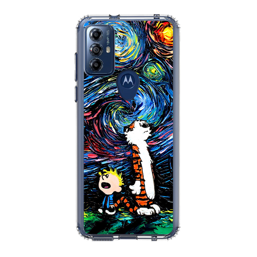 Calvin Art At Starry Night Motorola Moto G Play 2023 Case