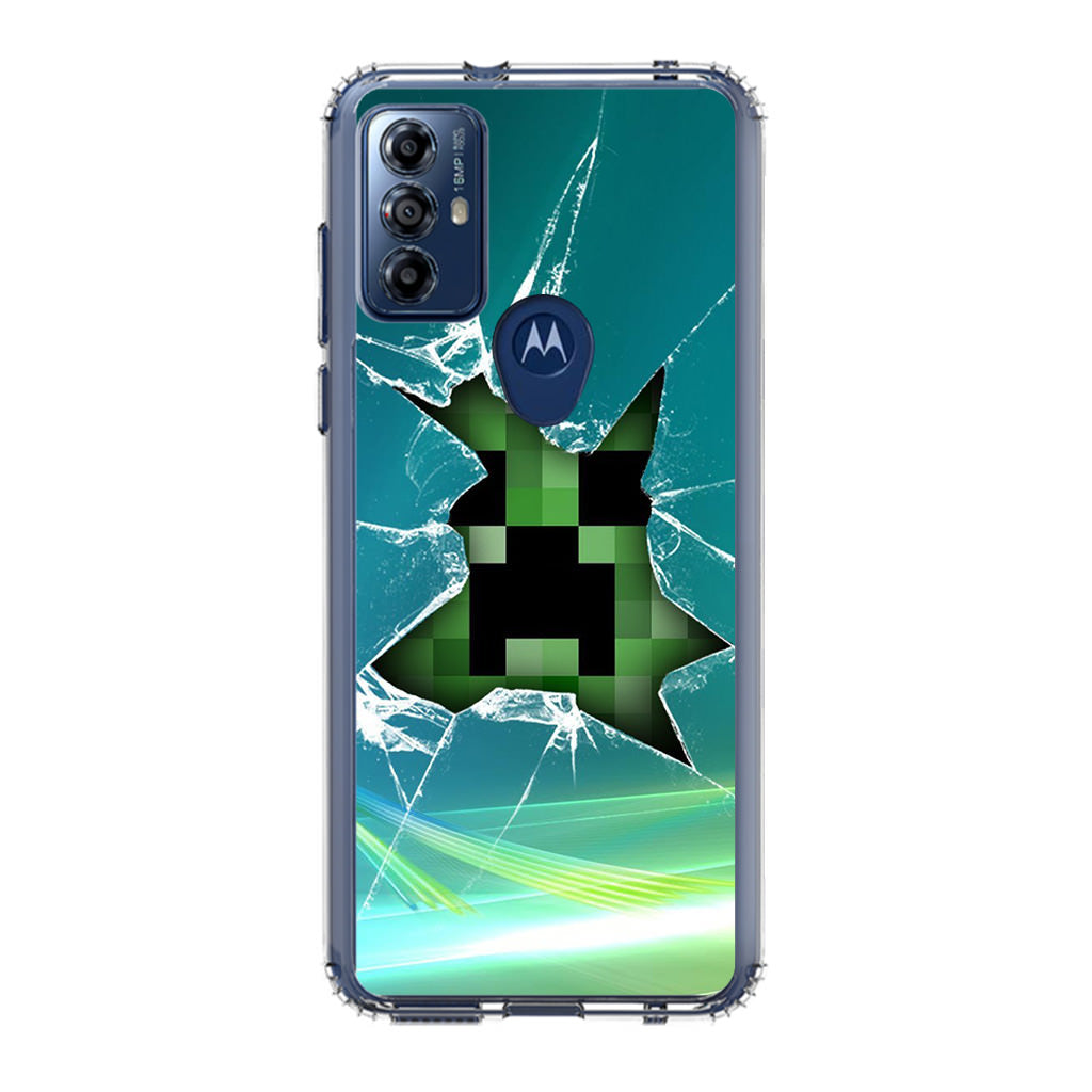 Creeper Glass Broken Green Motorola Moto G Play 2023 Case