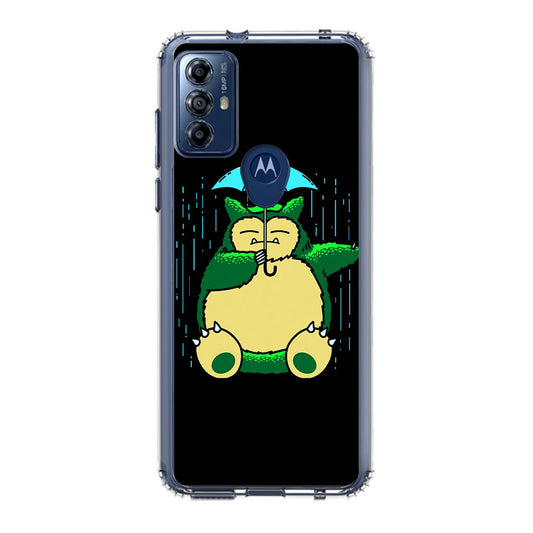 Cute Snorlax Umbrella Motorola Moto G Play 2023 Case