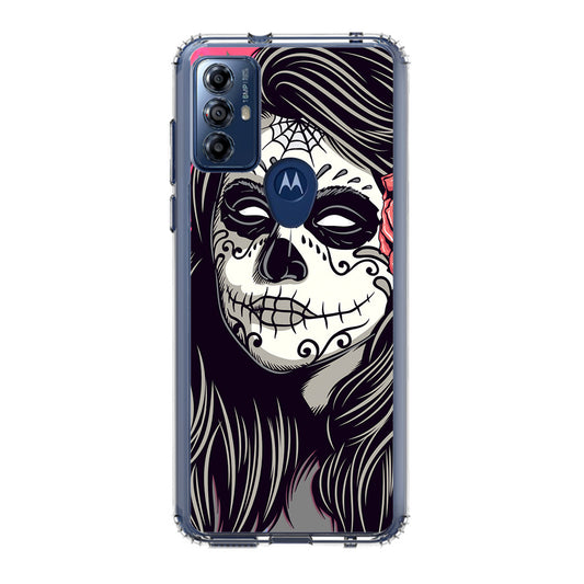 Girl Skull Flower Motorola Moto G Play 2023 Case