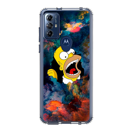 Homer Behind The Black Hole Motorola Moto G Play 2023 Case