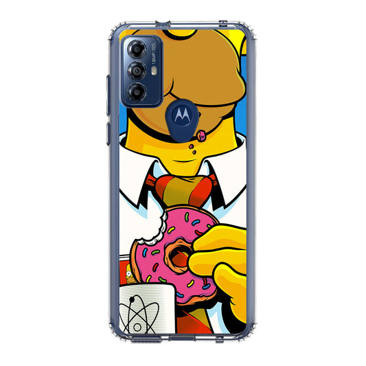 Homer Eats Donut Motorola Moto G Play 2023 Case