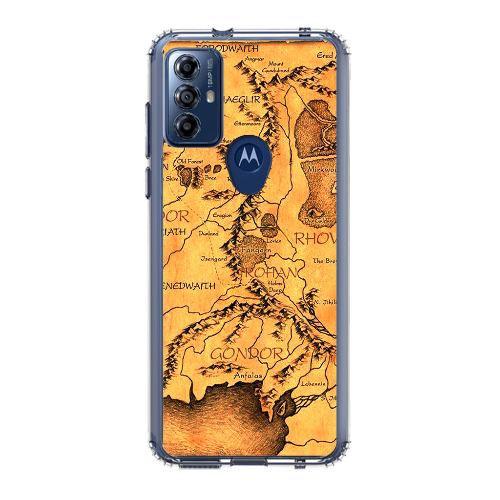 Middle Earth Map Hobbit Motorola Moto G Play 2023 Case