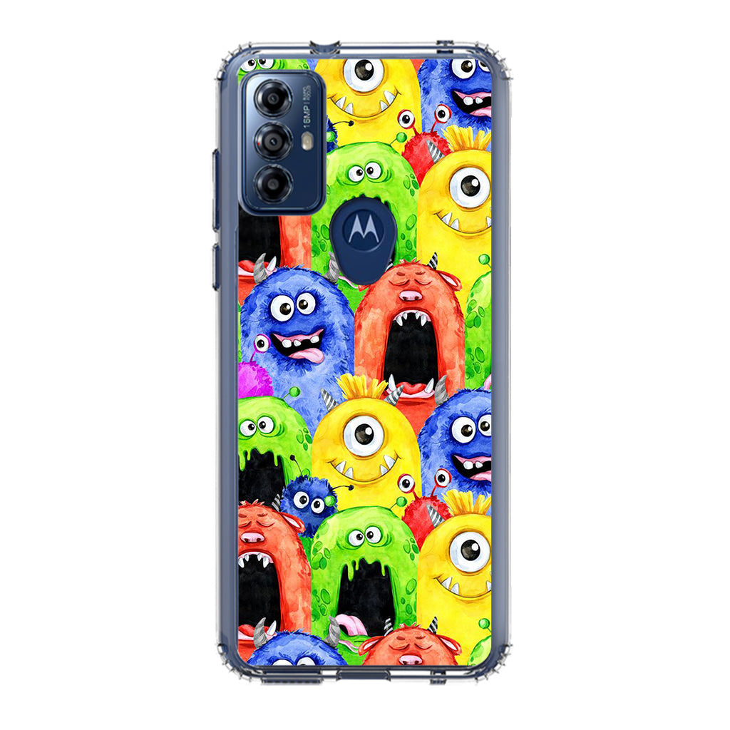 Monster Watercolor Art Motorola Moto G Play 2023 Case