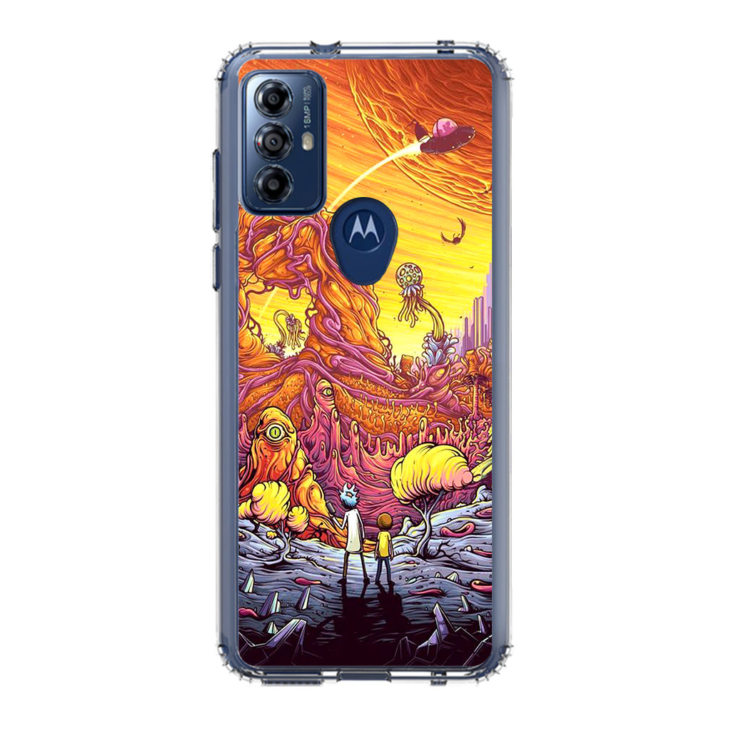 Rick And Morty Alien Planet Motorola Moto G Play 2023 Case