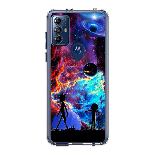 Rick And Morty Flat Galaxy Motorola Moto G Play 2023 Case