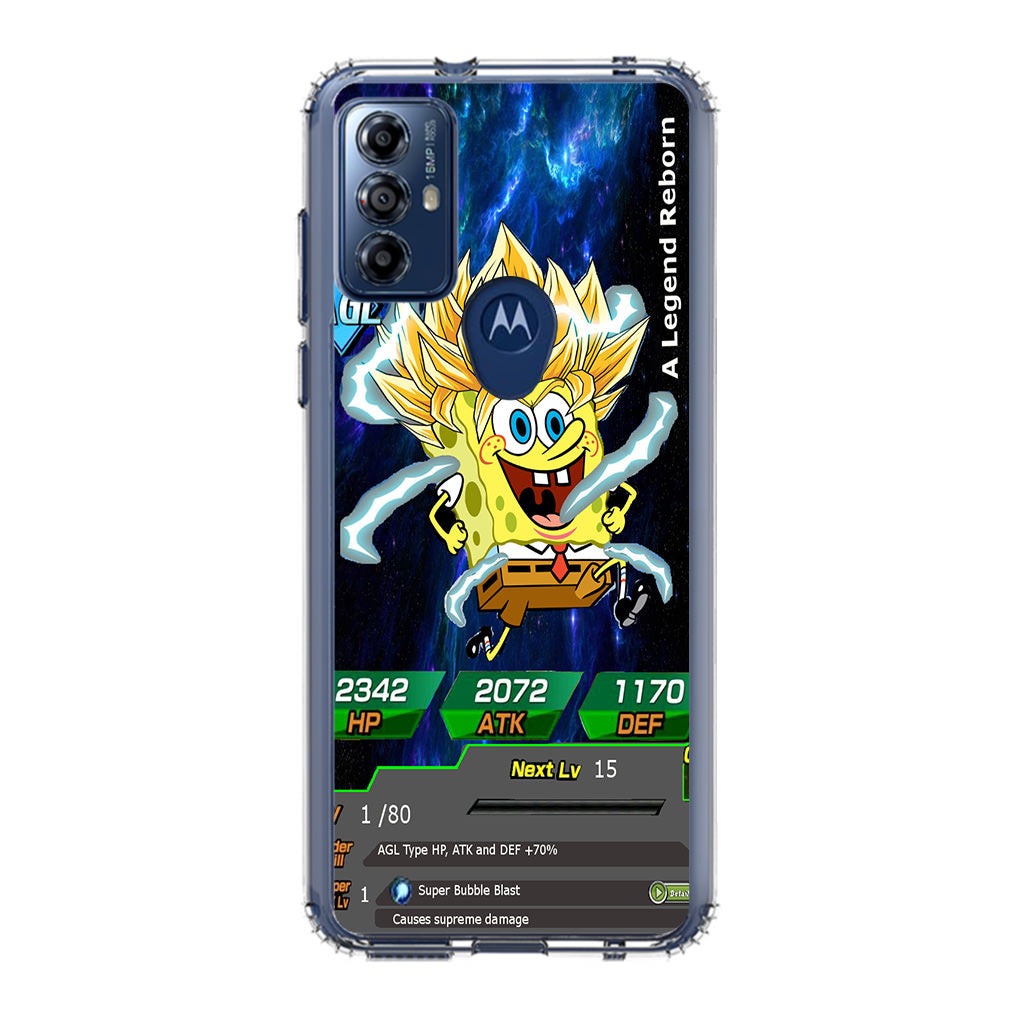 Super Saiyan Spongebob Card Motorola Moto G Play 2023 Case