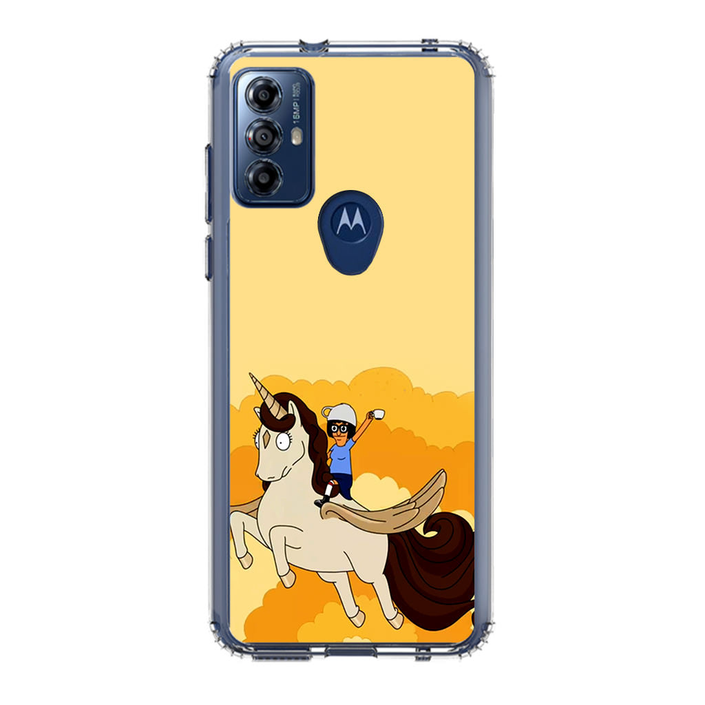 Tina Belcher And Unicorn Motorola Moto G Play 2023 Case