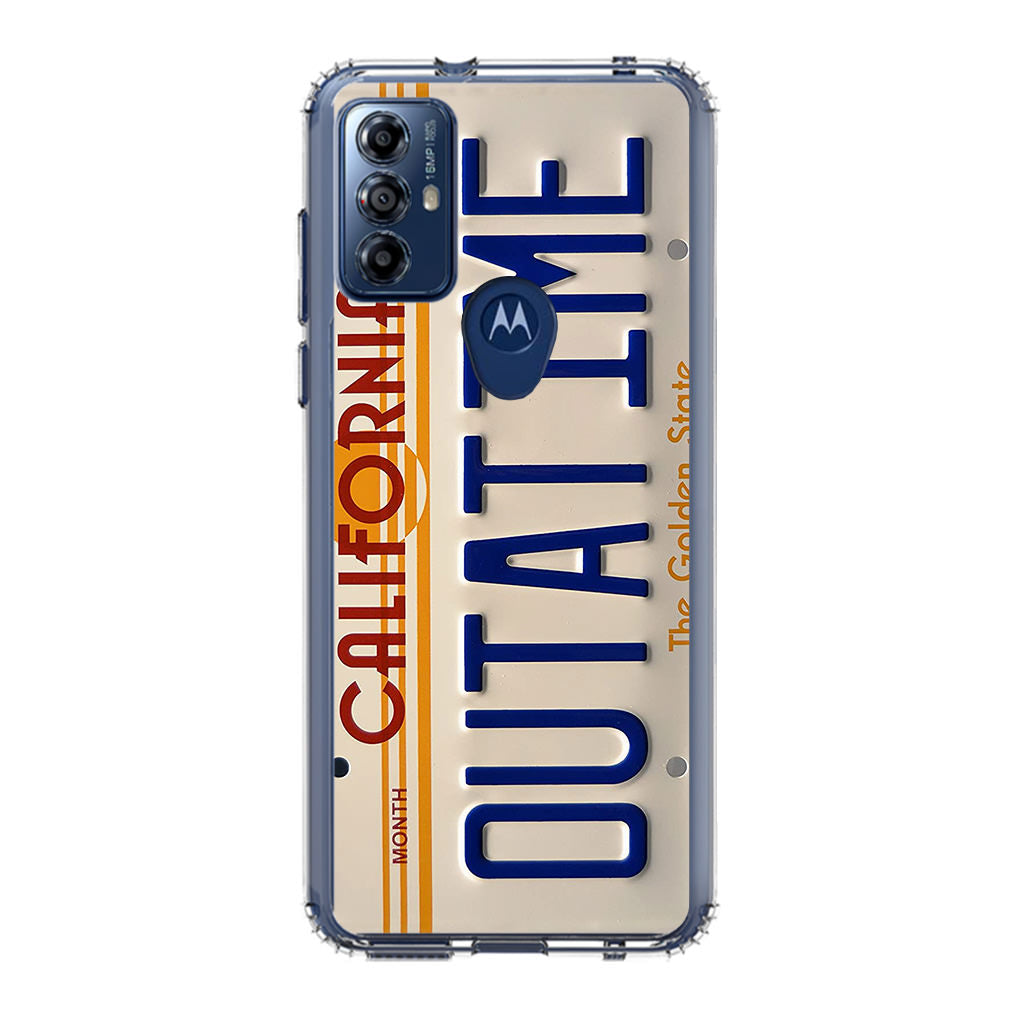 Back to the Future License Plate Outatime Motorola Moto G Play 2023 Case