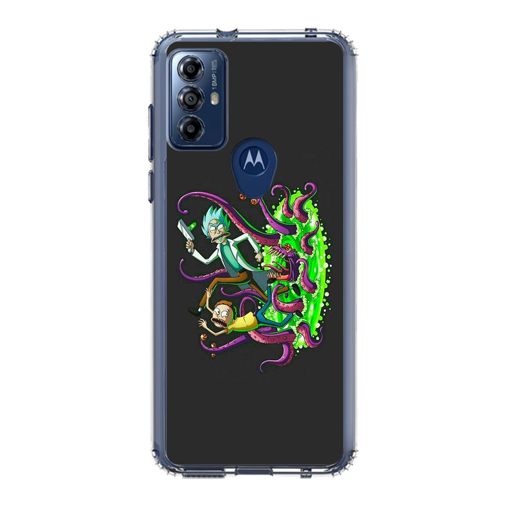 Rick And Morty Pass Through The Portal Motorola Moto G Play 2023 Case