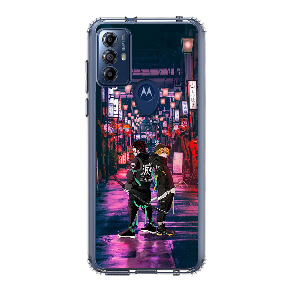 Tanjiro And Zenitsu in Style Motorola Moto G Play 2023 Case