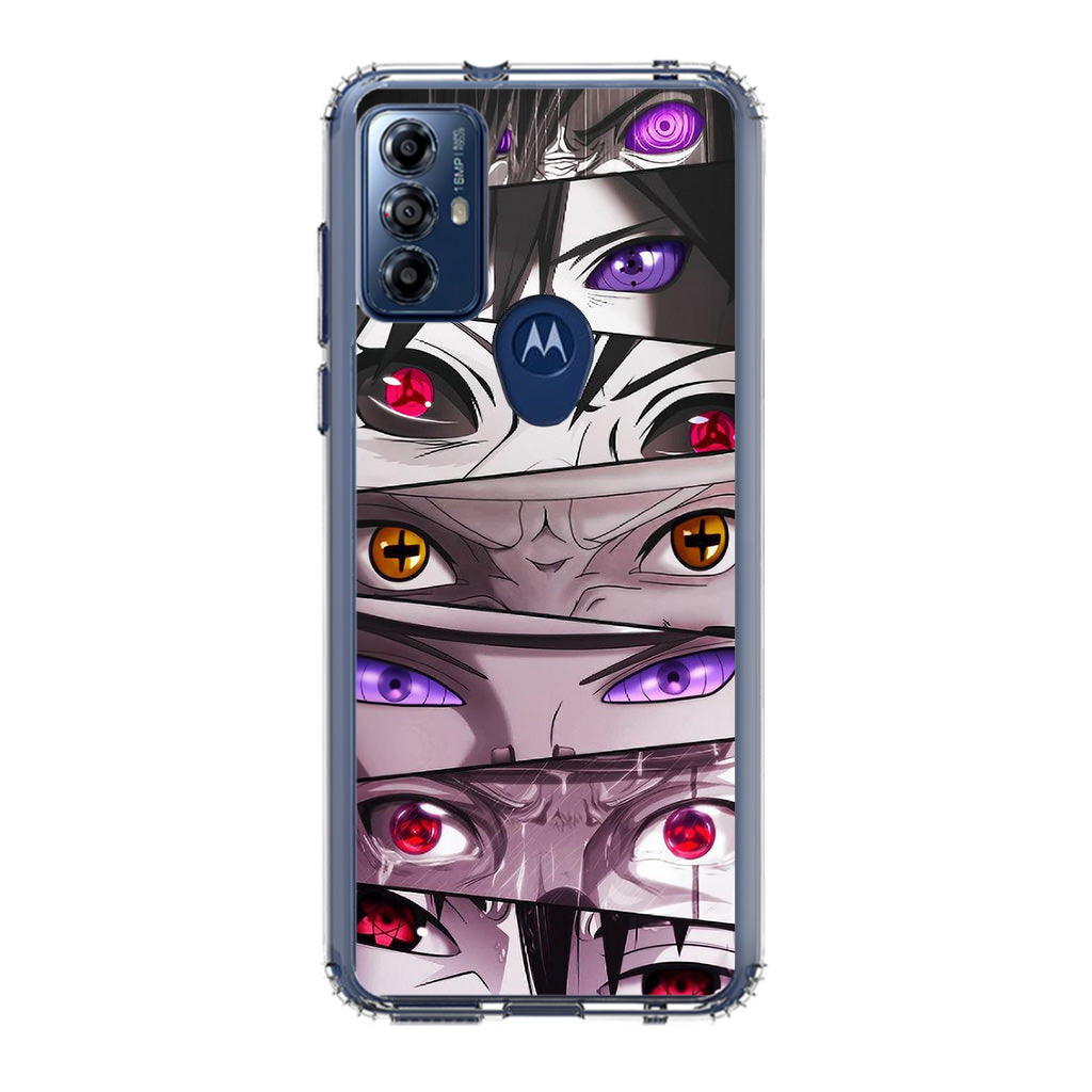 The Powerful Eyes on Naruto Motorola Moto G Play 2023 Case