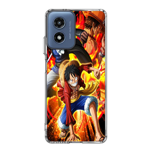Ace Sabo Luffy Brotherhood Motorola Moto G Play 2024 Case