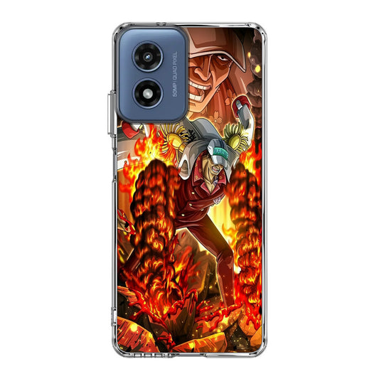 Akainu Exploding Volcano Motorola Moto G Play 2024 Case