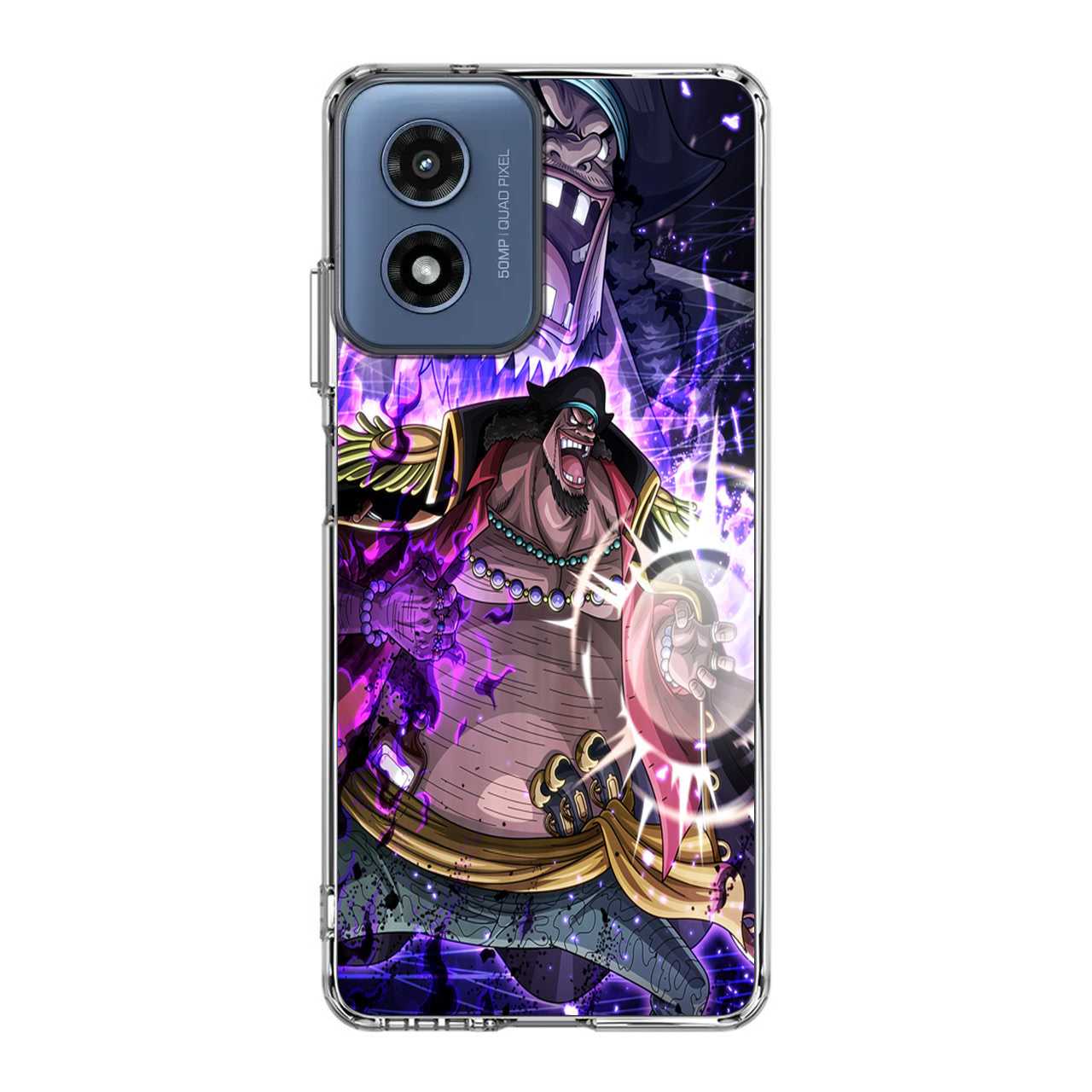 Kurohige With Two Devil Fruits Power Motorola Moto G Play 2024 Case