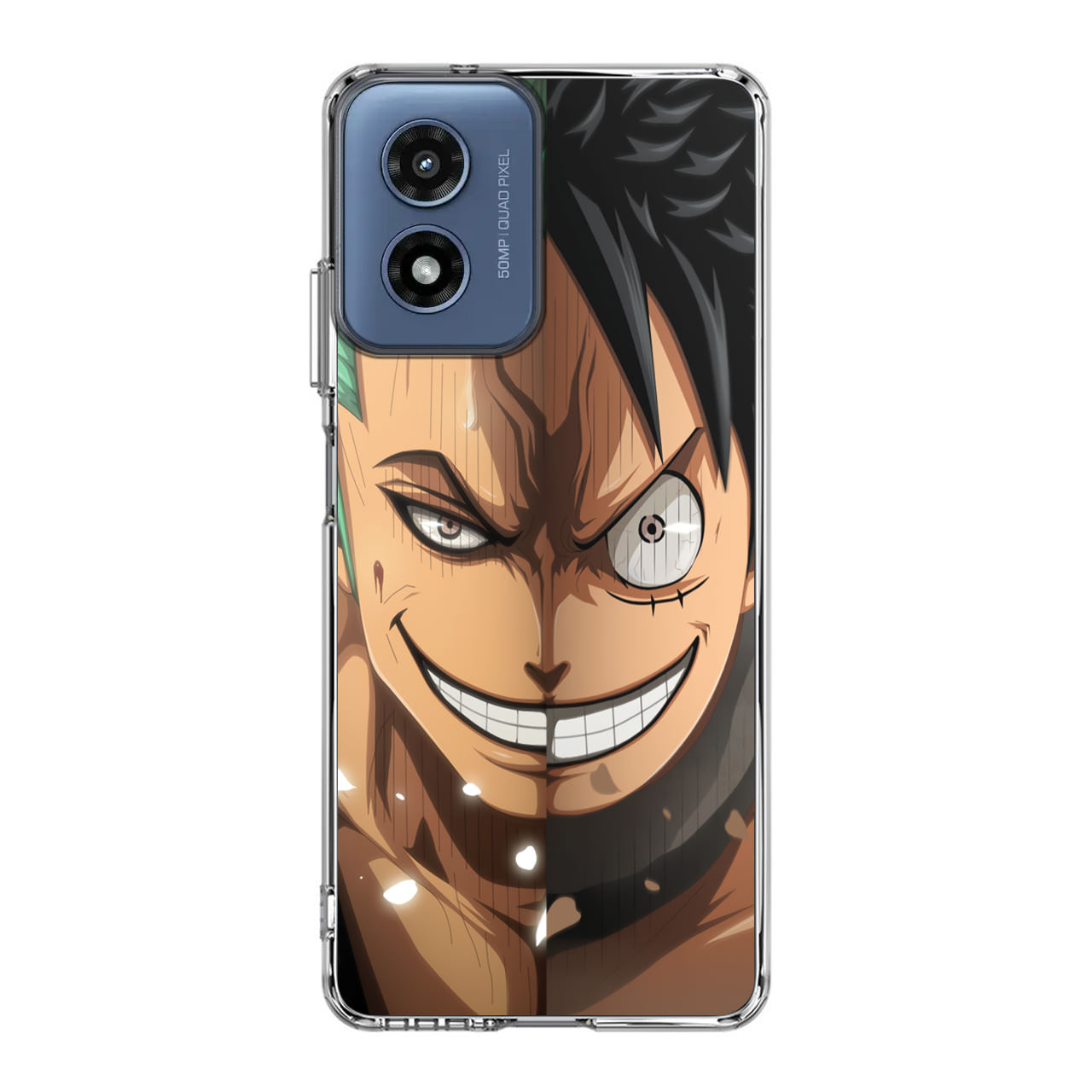 Luffy And Zoro Half Smile Motorola Moto G Play 2024 Case