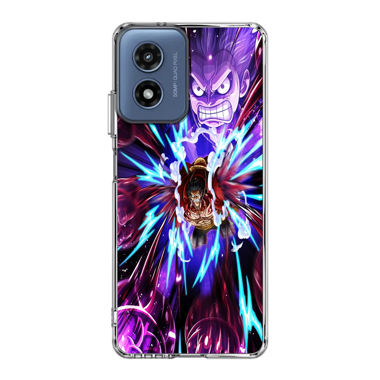 Luffy Bounce Man Gattling Gun Motorola Moto G Play 2024 Case