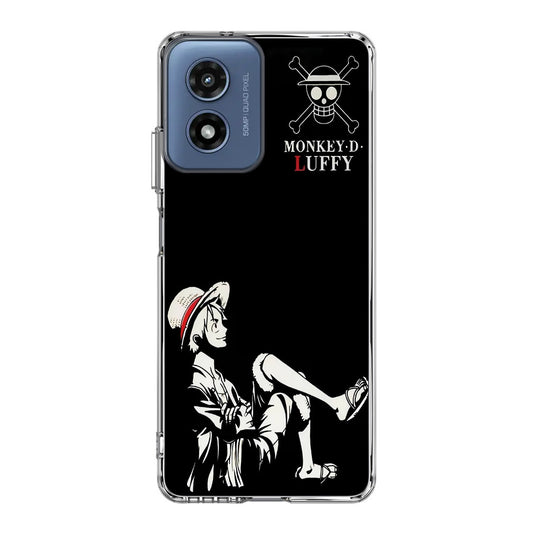Monkey D Luffy Black And White Motorola Moto G Play 2024 Case
