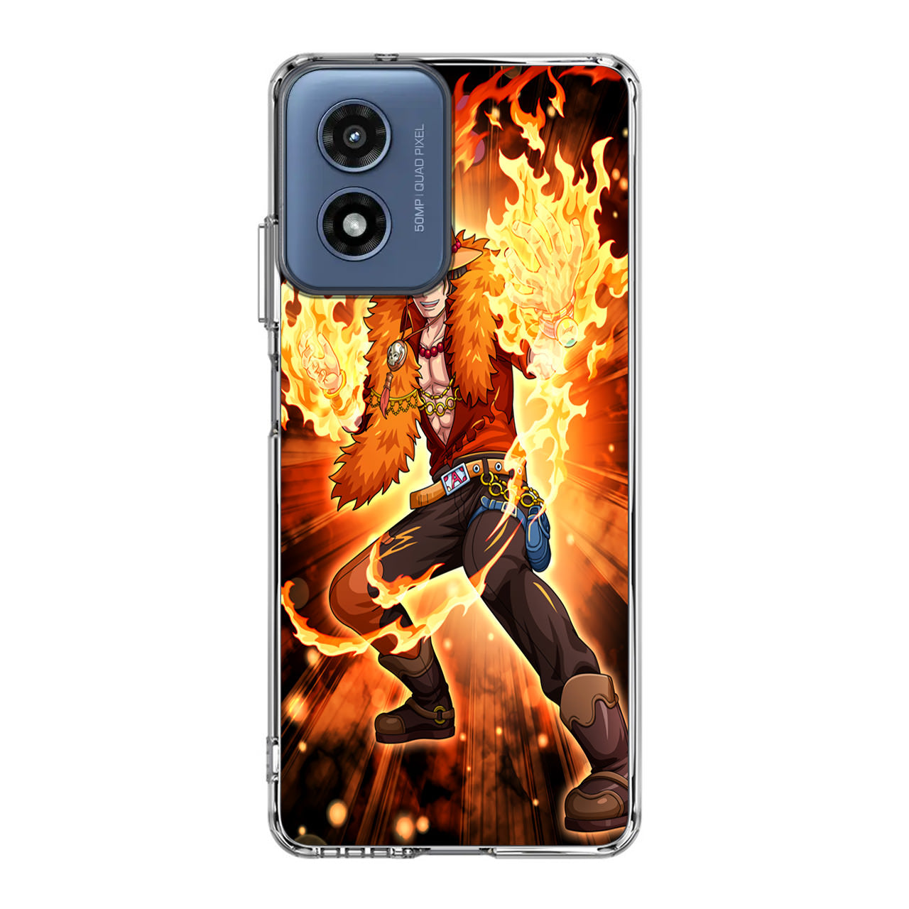 Portgas D Ace Fire Power Motorola Moto G Play 2024 Case