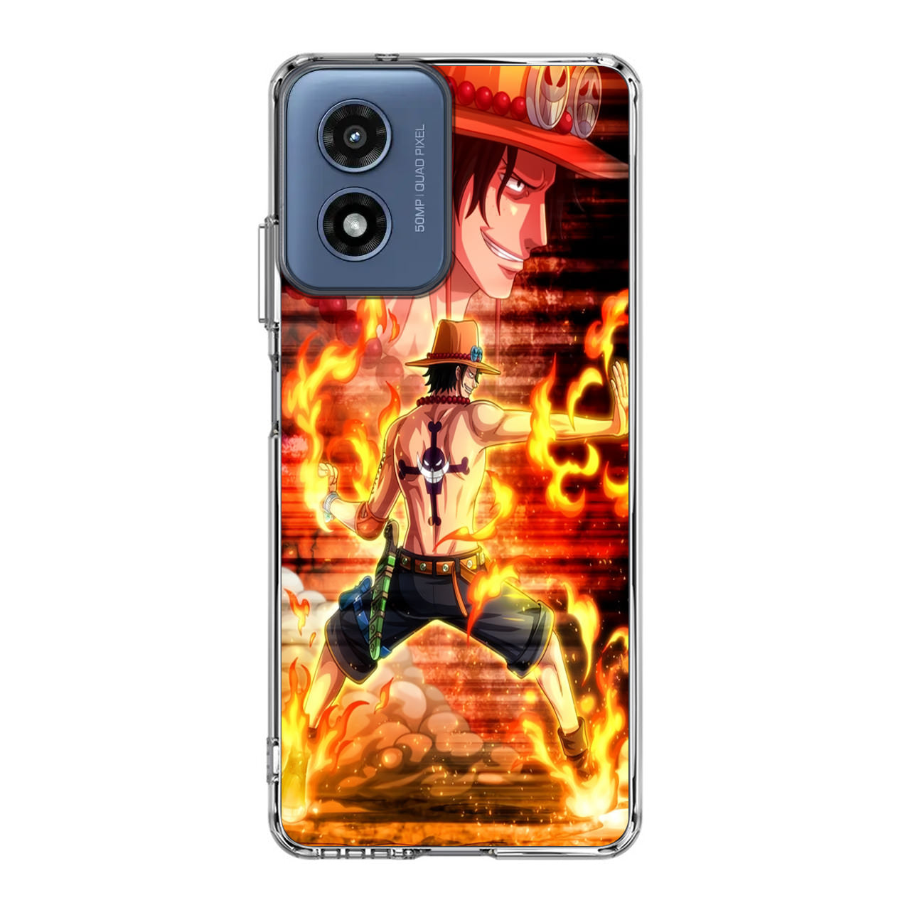 Portgas D Ace One Piece Motorola Moto G Play 2024 Case