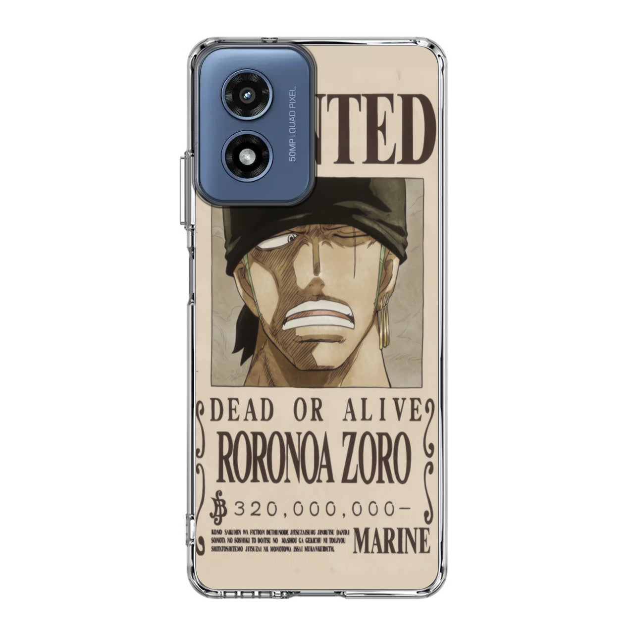 Roronoa Zoro Bounty Motorola Moto G Play 2024 Case