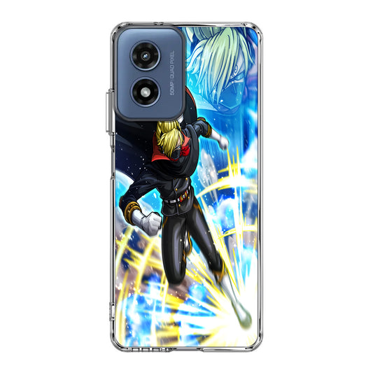 Sanji In Stealth Black Suit Motorola Moto G Play 2024 Case