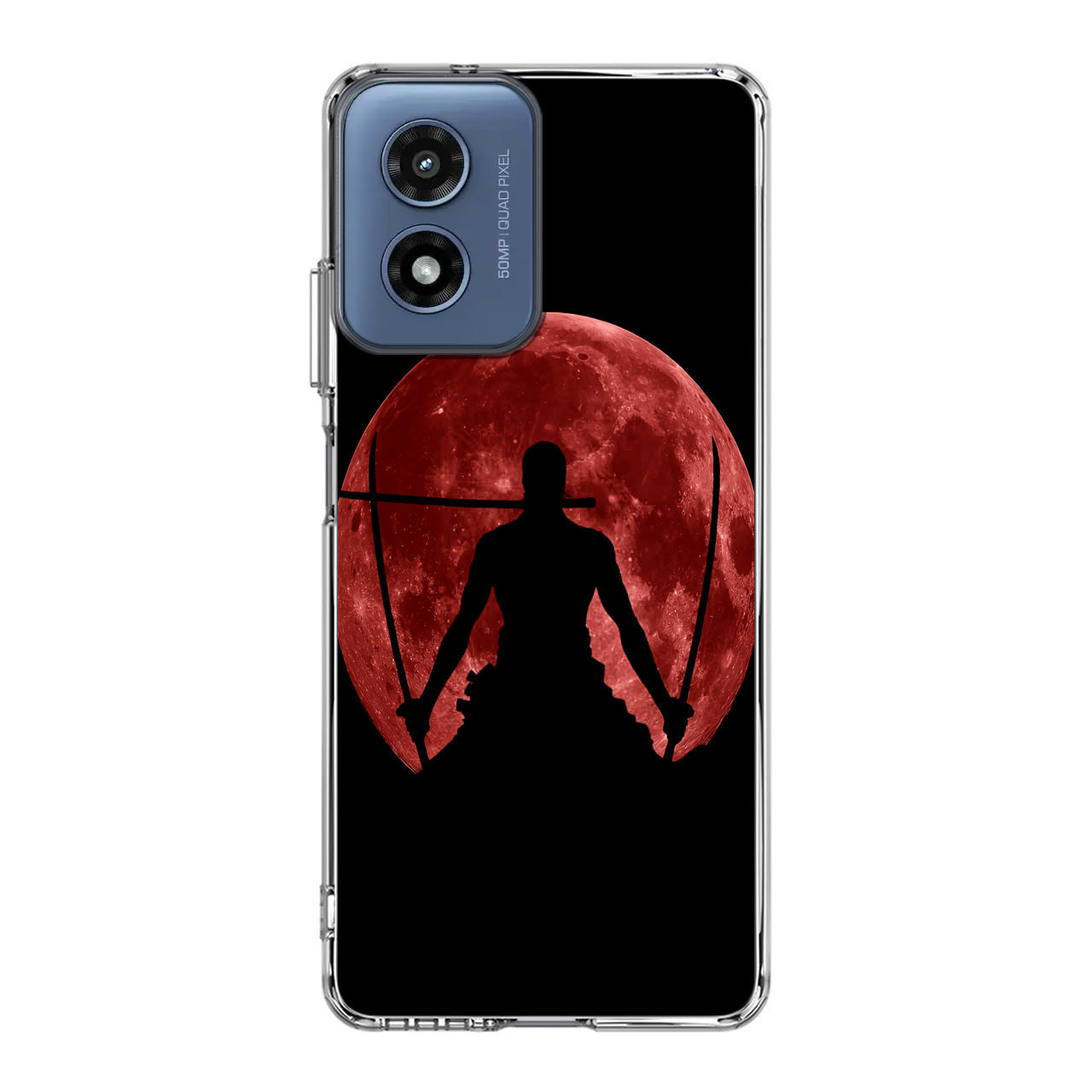 Silhouette Of Zoro In Santoryu Mode Motorola Moto G Play 2024 Case