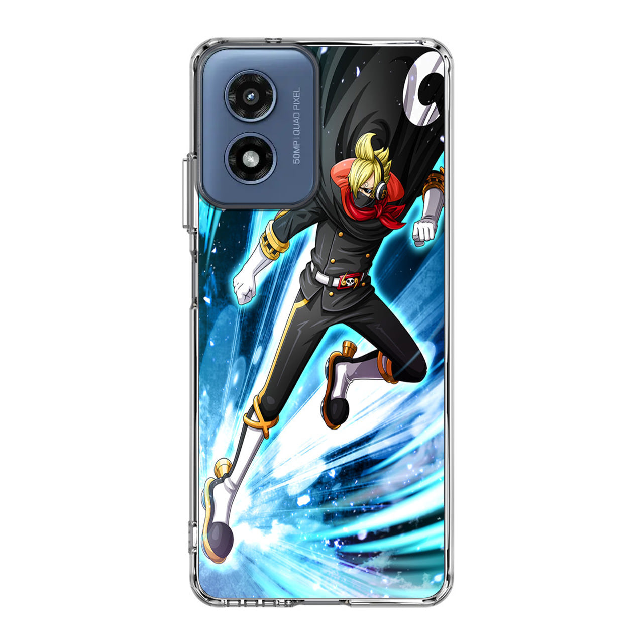 Stealth Black Vinsmoke Sanji Motorola Moto G Play 2024 Case