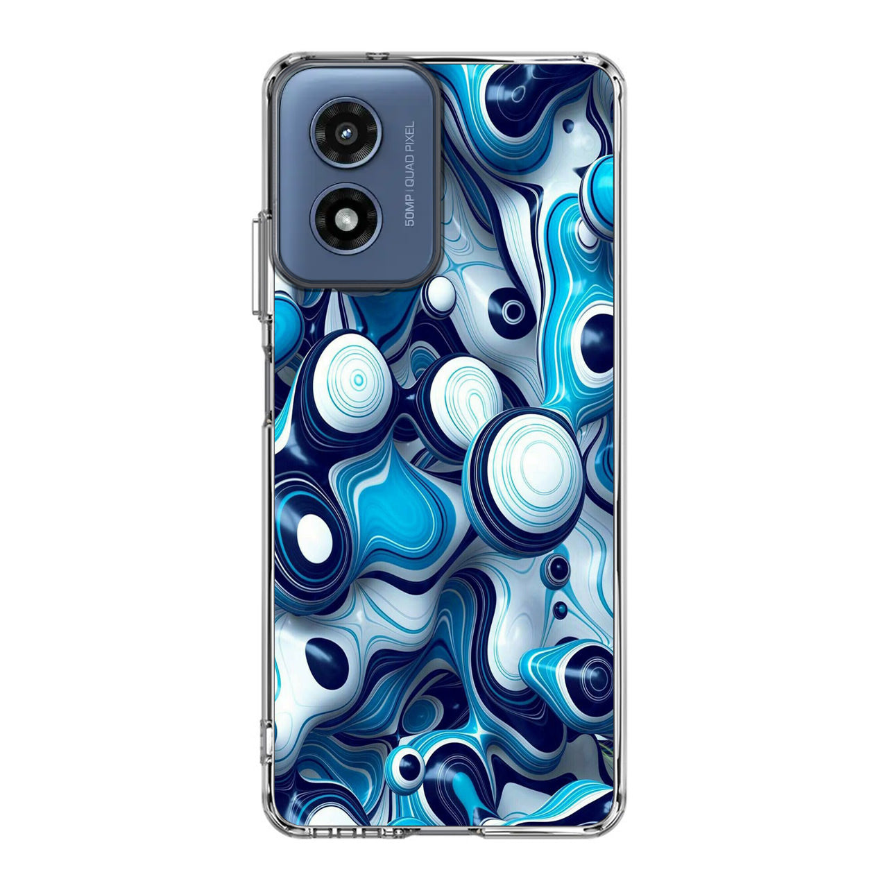 Abstract Art All Blue Motorola Moto G Play 2024 Case
