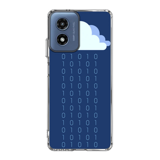 Abstract Binary Minimalist Motorola Moto G Play 2024 Case