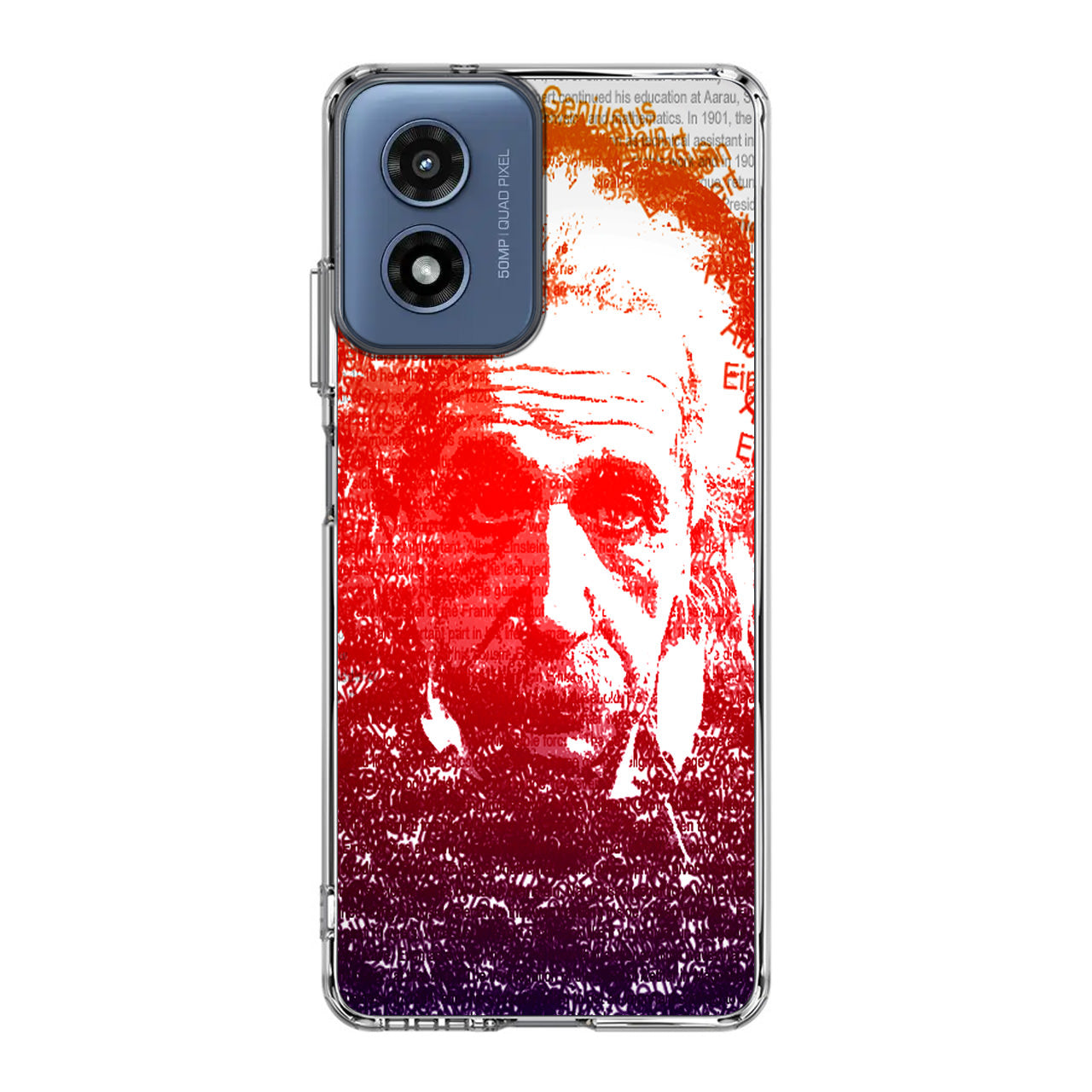 Albert Einstein Art Motorola Moto G Play 2024 Case