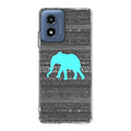 Aztec Elephant Turquoise Motorola Moto G Play 2024 Case