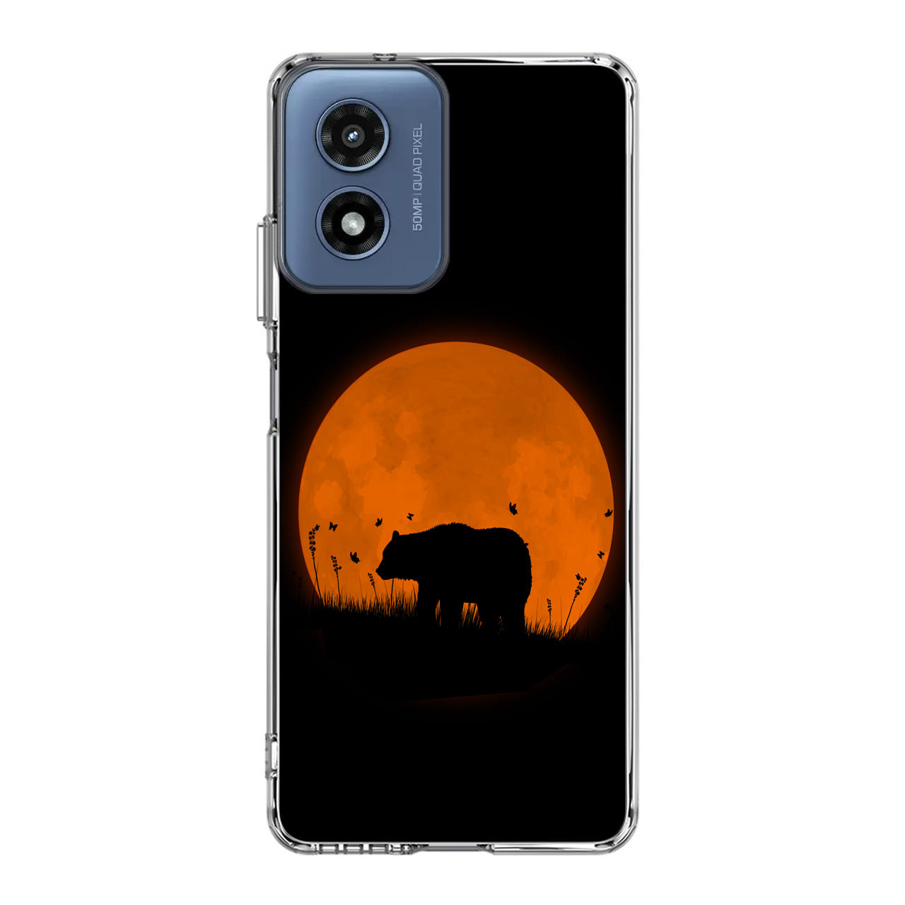 Bear Silhouette Motorola Moto G Play 2024 Case