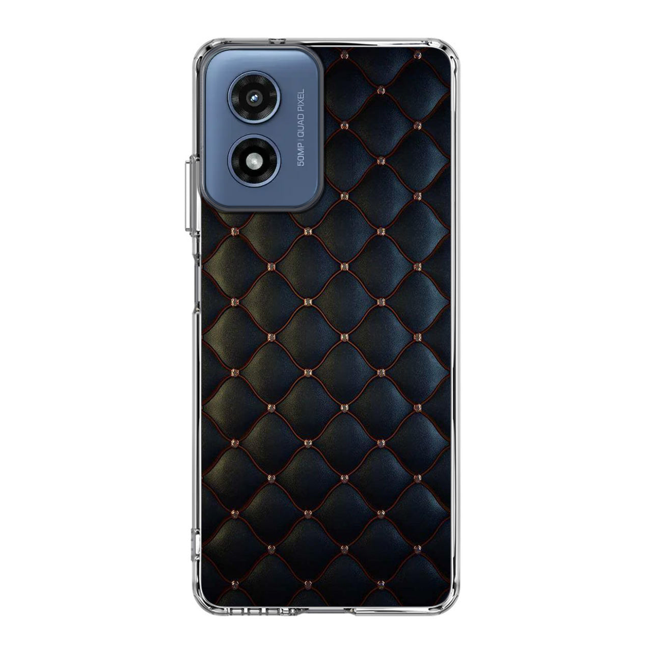 Black Royal Pattern Motorola Moto G Play 2024 Case